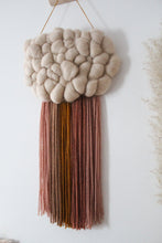 Cloud Woven Wall Hanging Warm Pinks and Mustard Mix