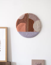 Large Fibre Wall Art in Abstract Warm Tones