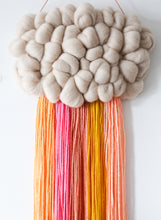 Cloud Woven Wall Hanging in Sunset Mix