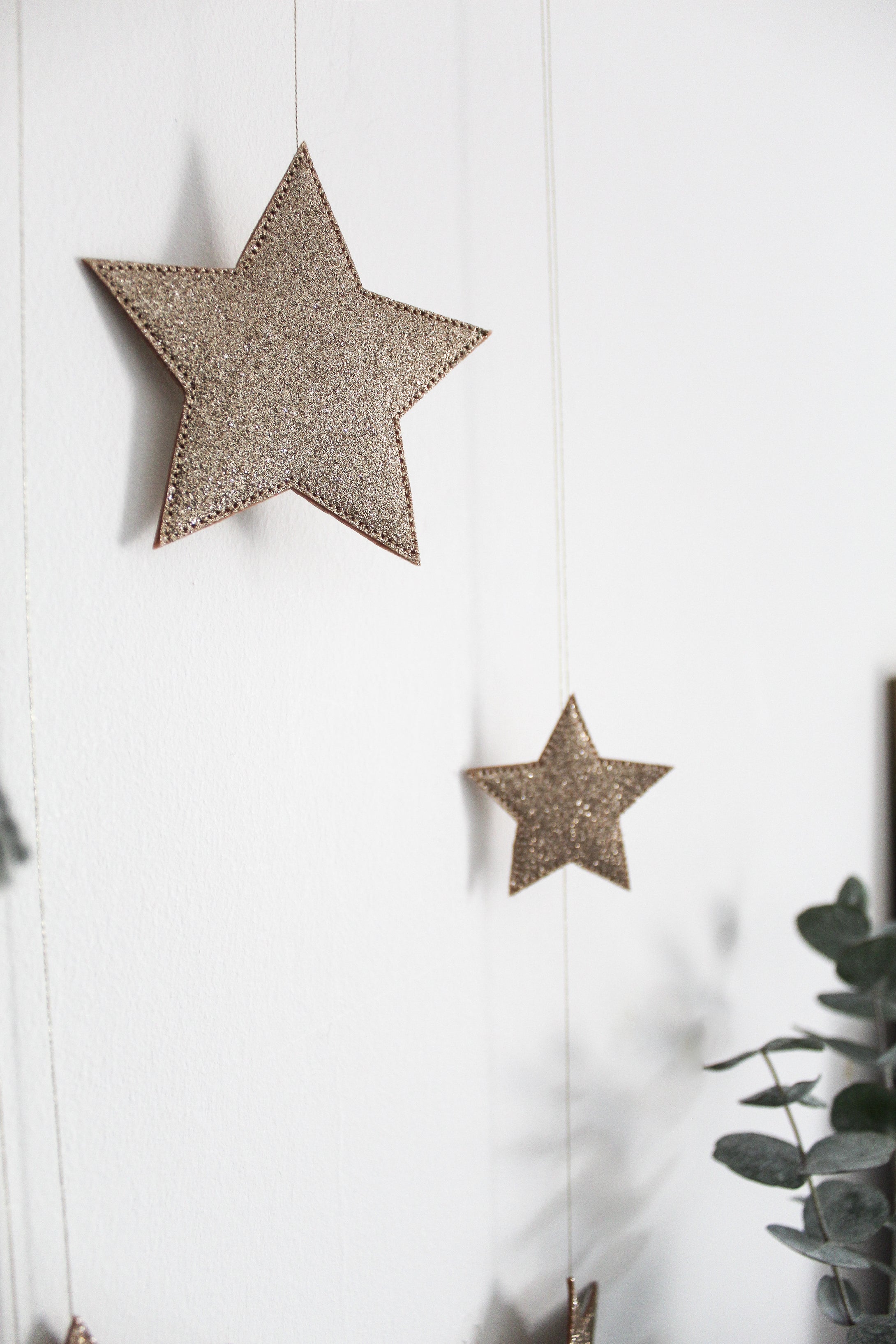 Sparkle Hanging Stars Gold and new Moons!