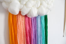 Cloud Woven Wall Hanging in Special Edition Vegan Bright Rainbow
